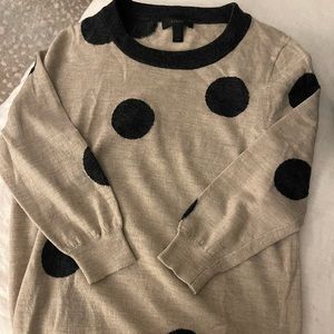 J.Crew Polka Dot Merino Wool Sweater
